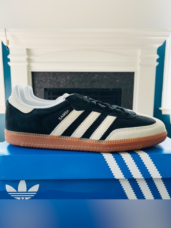 adidas Shoes - adidas Samba OG Women's Sneakers Core Black/Wonder White/Silver Metallic IE5836